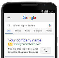 cellulaire avec résultat de page google my business